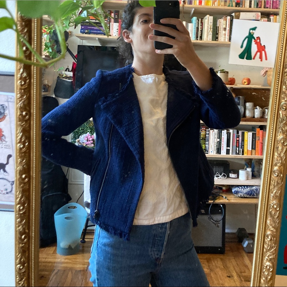 J.Crew Navy tweed jacket